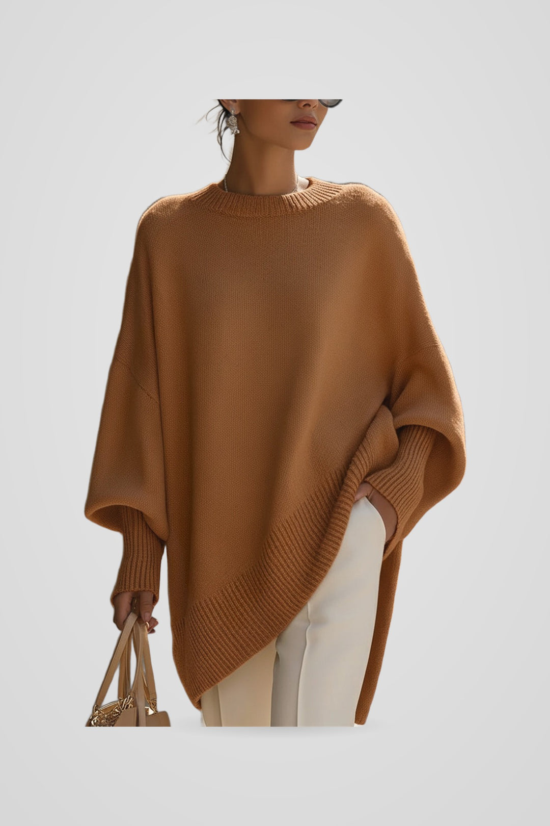 Lenora | Women's Oversized Jumper for Cold Weather in Brown