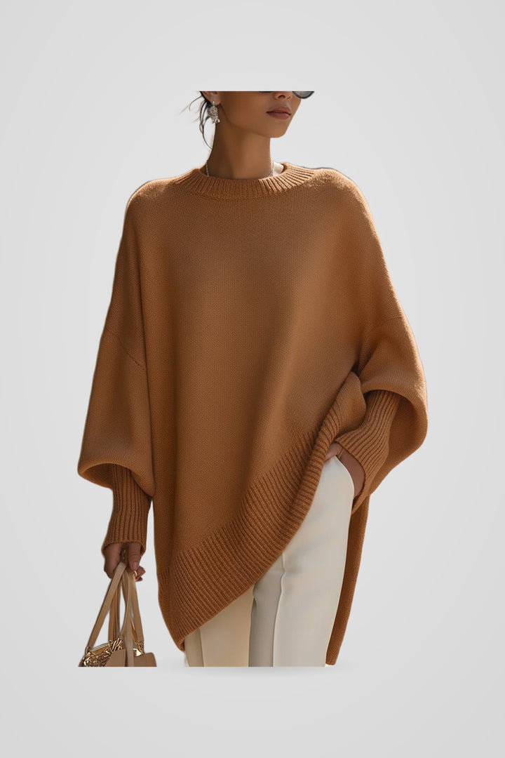 Lenora | Women's Oversized Jumper for Cold Weather in Brown