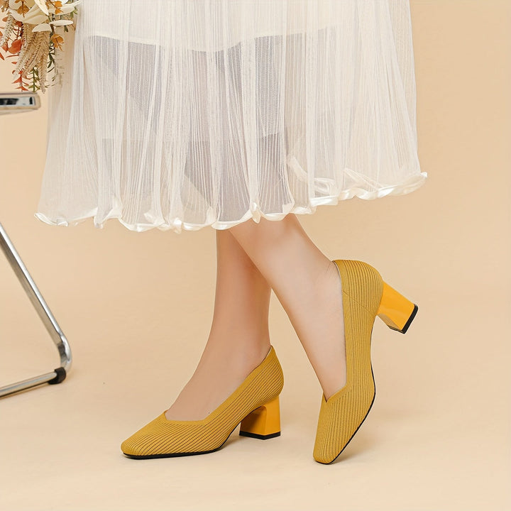 Selina | Women's Orthopedic-Style Pumps with Low Block Heel for Office Wear