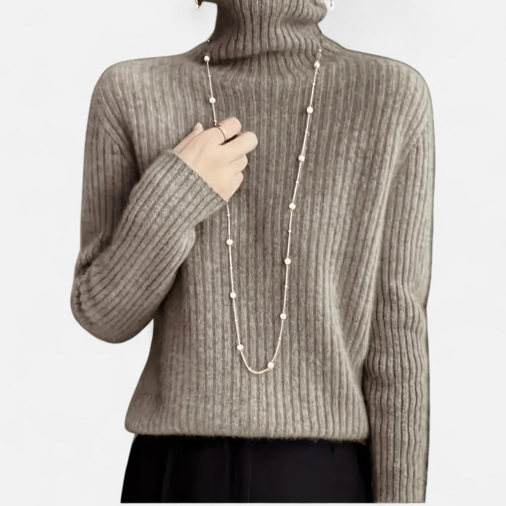 Hedwige | Women's Thick Ribbed Turtleneck Sweater