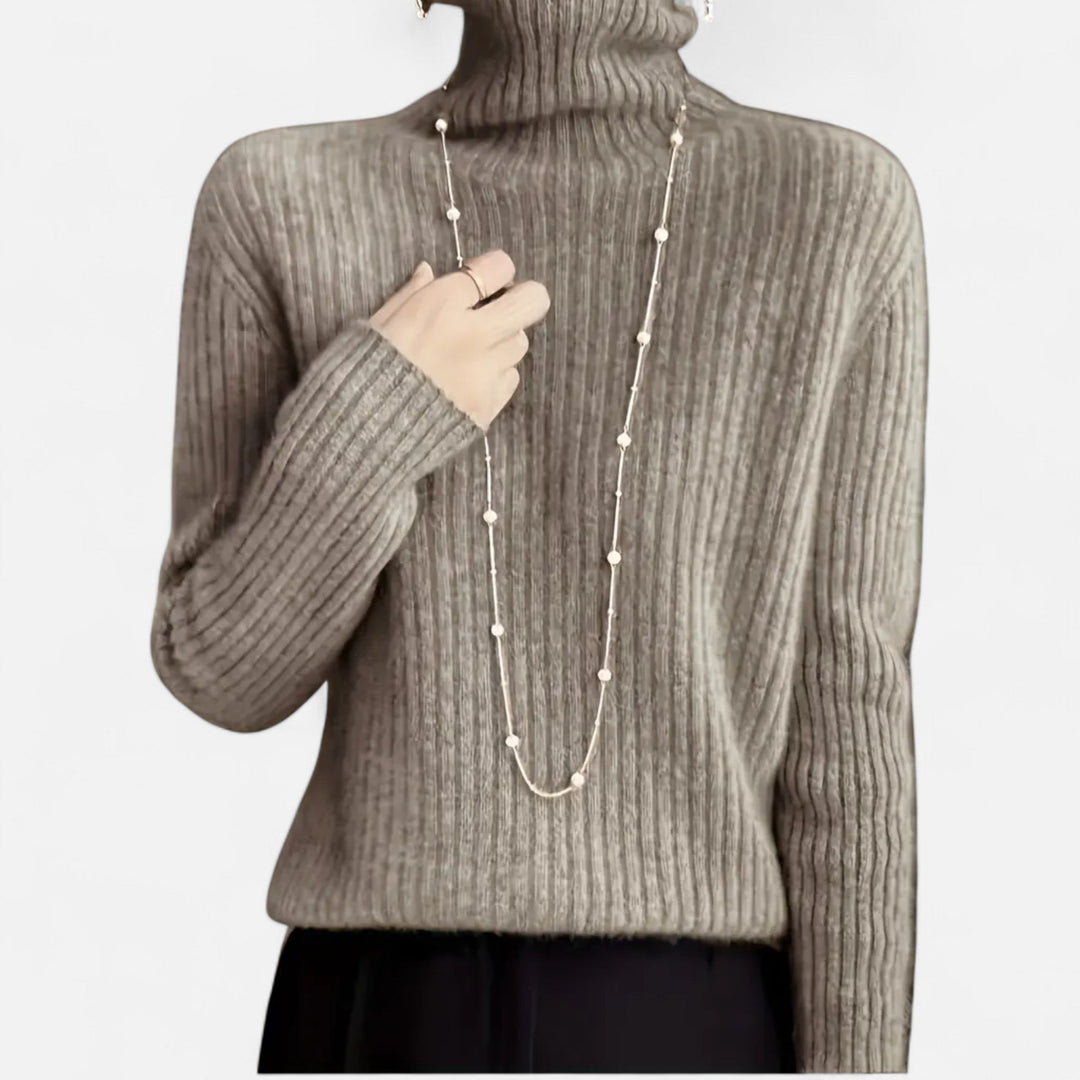 Hedwige | Women's Thick Ribbed Turtleneck Sweater
