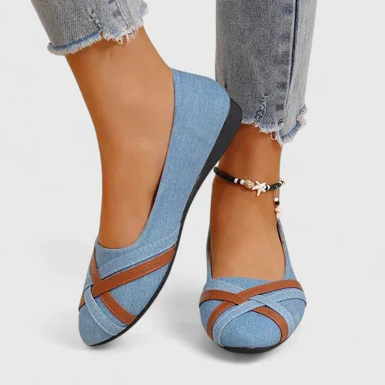 Kathleen Orthopedic-Style Criss-Cross Flats with Wide Toe Box - image 9