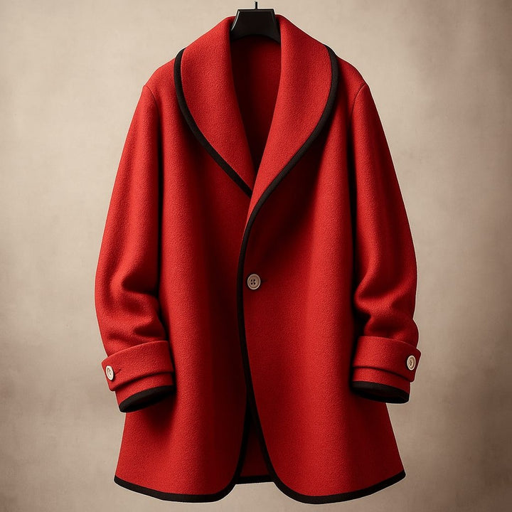 Theodosia | Women's Oversized Swing Winter Coat with Lapel