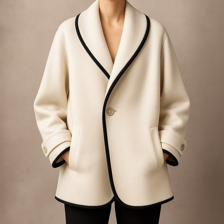 Theodosia | Women's Oversized Swing Winter Coat with Lapel