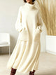 Adrianne | Women's Ribbed Knit Oversized Maxi Dress with Roll Neck