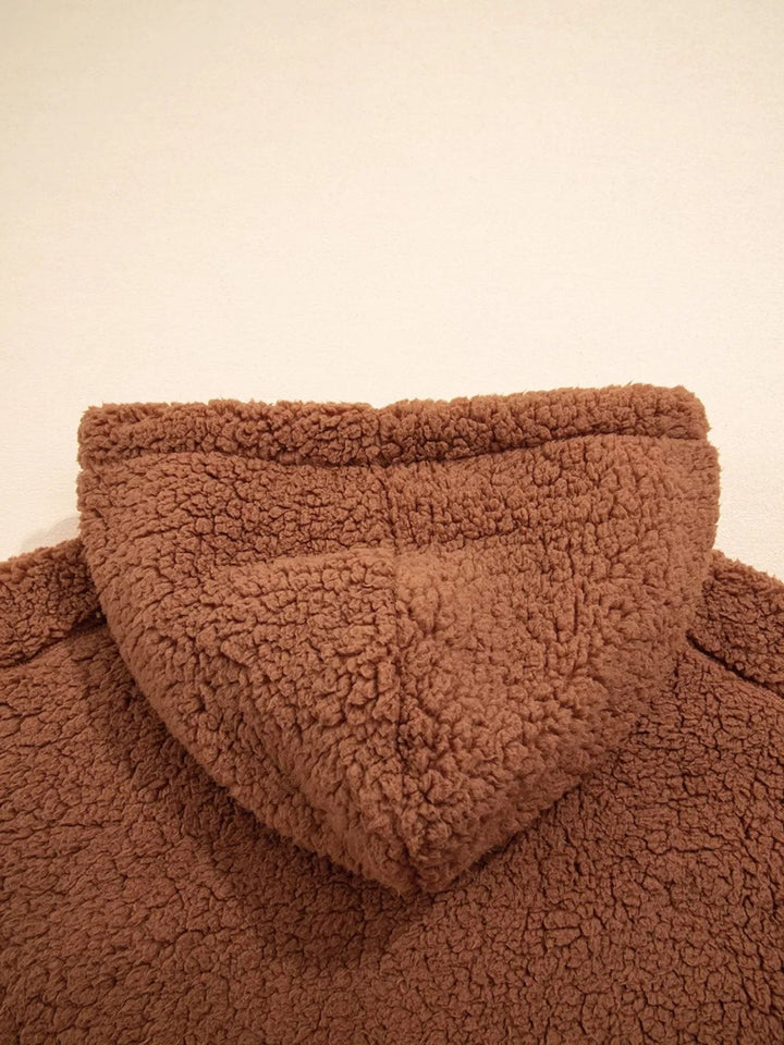 Katarzyna | Women's Oversized Teddy Zip-Up Jacket
