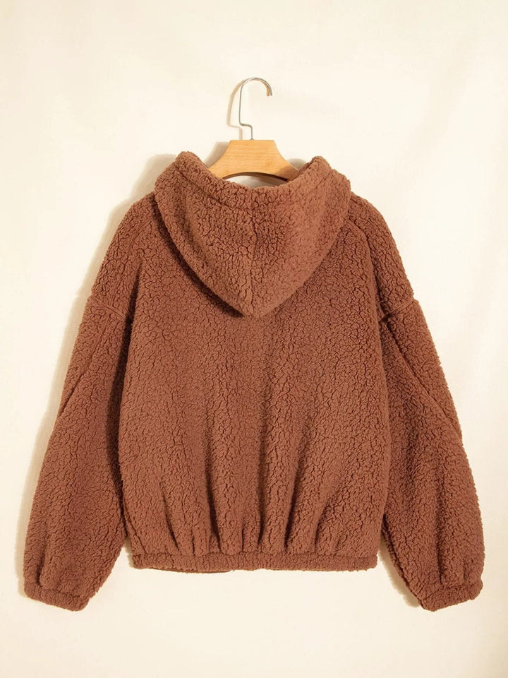Katarzyna | Women's Oversized Teddy Zip-Up Jacket