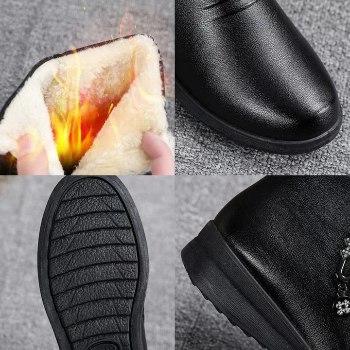 Aimee | Women's Shearling-Lined Ankle Boots with Side Zip