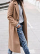 Angelika | Women's Oversized Longline Coat with Lapel Collar