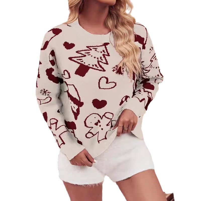 Lieve Cropped Festive Knit Christmas Sweater - image 5