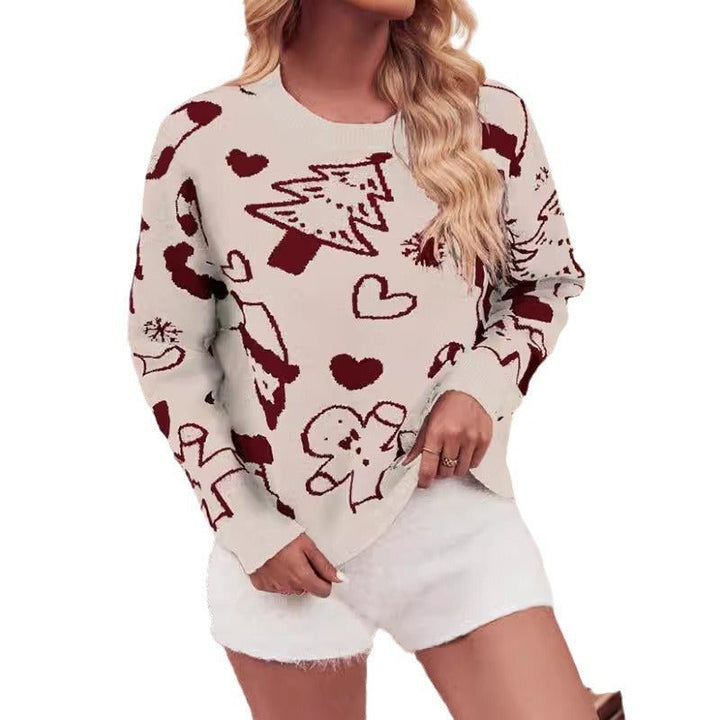 Lieve Cropped Festive Knit Christmas Sweater - image 5