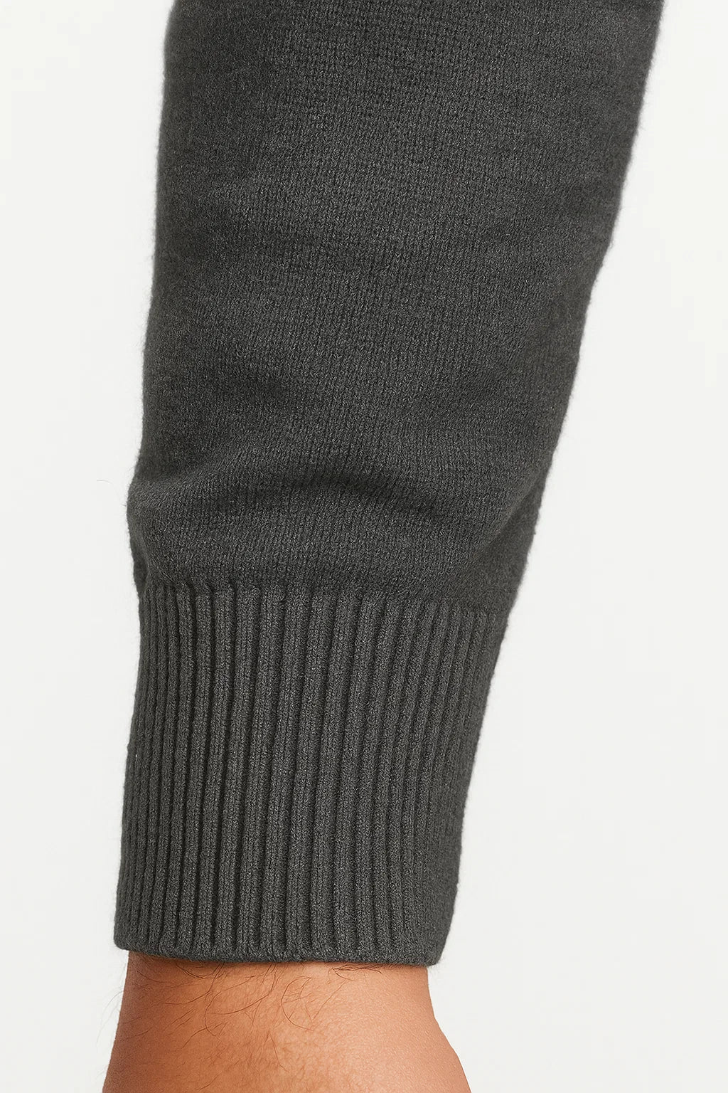 Herre Quarter-Zip Bomuld-Blend Trøje med Klassisk pasform
