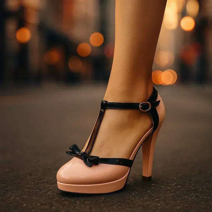 Lauren | Women's Platform T-Strap Mary Jane Heels, image 6