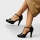 Thomasina | Women's Platform T-Strap High Heel Pumps, image 7