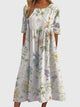 Women's Relaxed-Fit Flowy Midi Dress for Formal Occasions — view 4