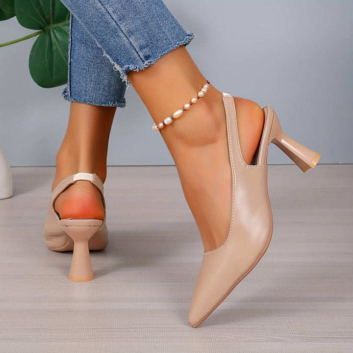 Ombeline Pointed-Toe Slingback Heels - image 6