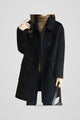 Georgiana | Women's Double-Breasted Oversized Coat for Everyday Wear in Black