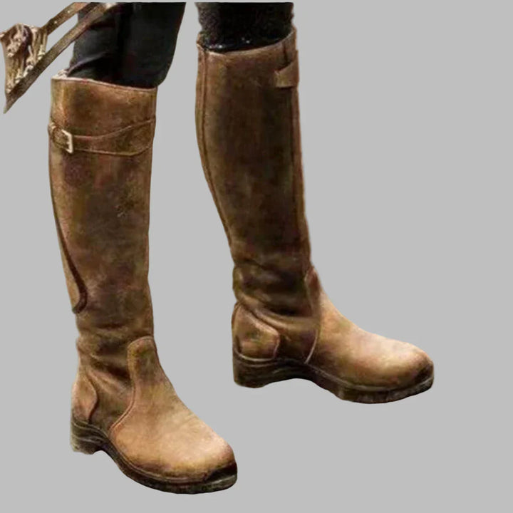 Greta | Women's Orthopedic-Style Leather Knee-High Boots image 5