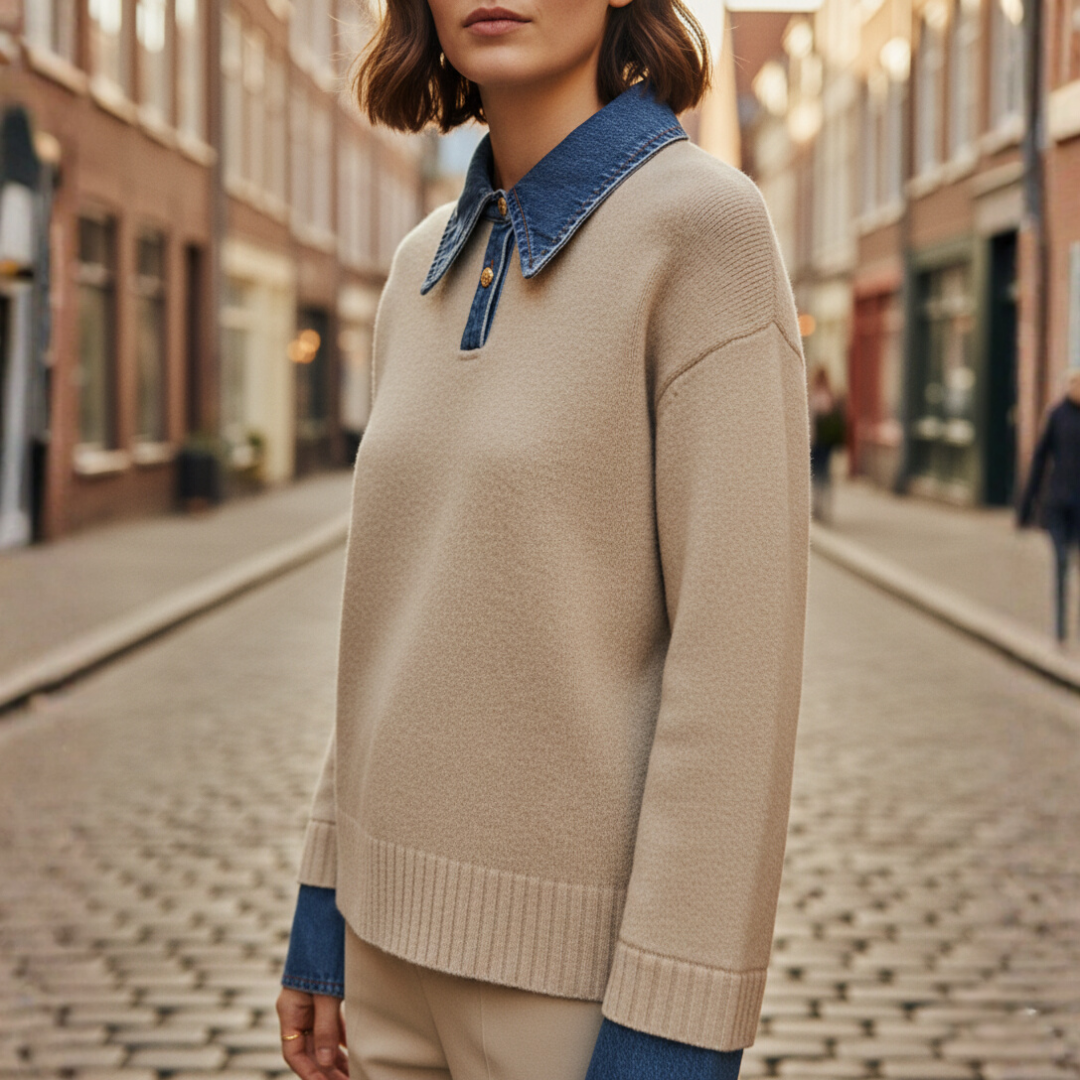 Verity | Women's Jumper for Fall and Winter in Beige