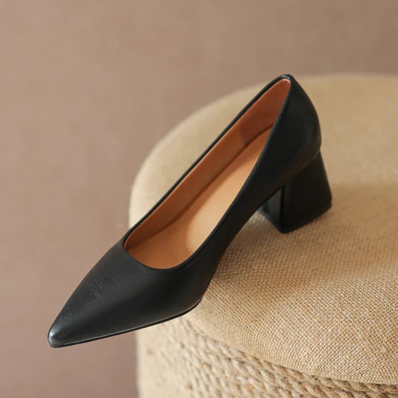 Lianne Pointed-Toe Block Heel Pumps - image 3