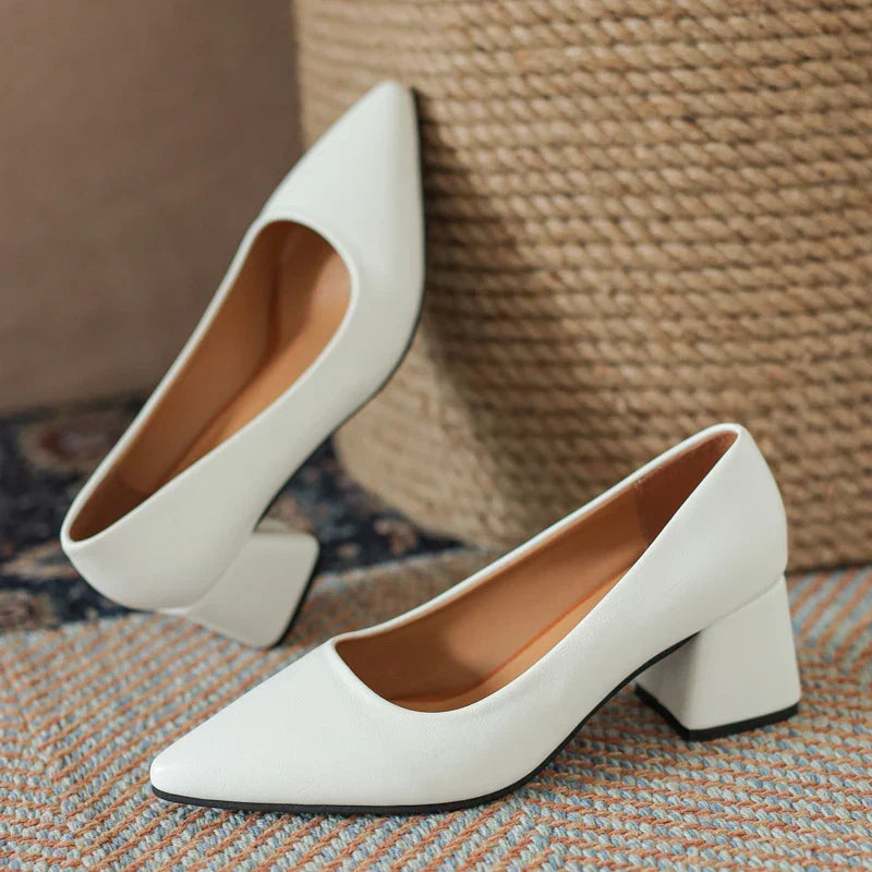 Lianne Pointed-Toe Block Heel Pumps - image 5