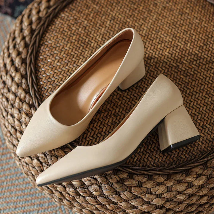 Lianne Pointed-Toe Block Heel Pumps - image 7