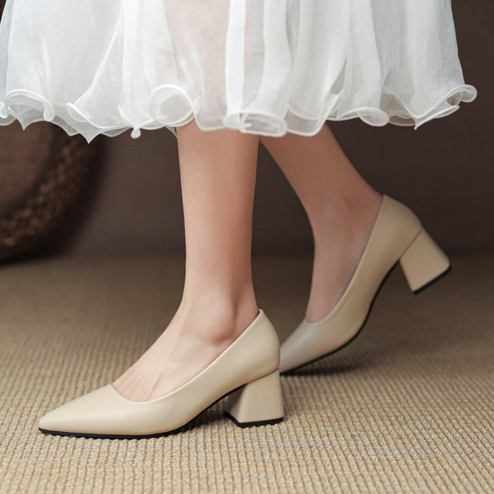 Lianne Pointed-Toe Block Heel Pumps - image 8