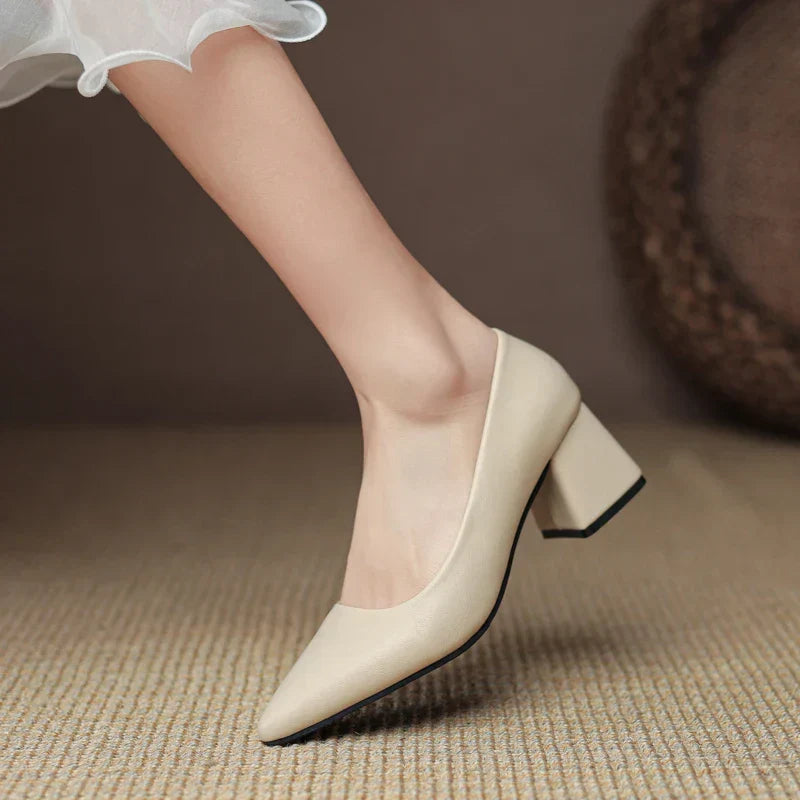 Lianne Pointed-Toe Block Heel Pumps - image 9