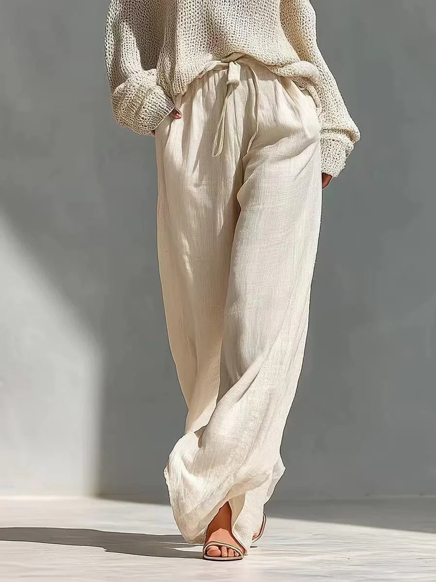 Gertie Cut-Out Shoulder Knit Jumper and Wide Trouser Set - image 5