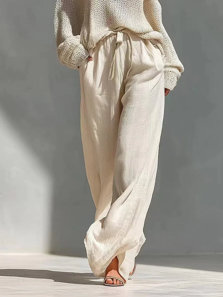 Gertie Cut-Out Shoulder Knit Jumper and Wide Trouser Set - image 5