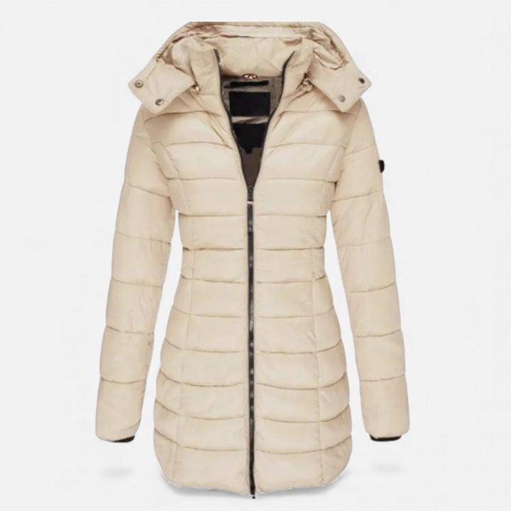 Colombine | Women's Puffer Quilted Slim Mid-Length Jacket