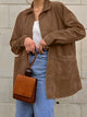 Darcey | Women's Button-Front Oversized Jacket for Cold Weather in Coffee