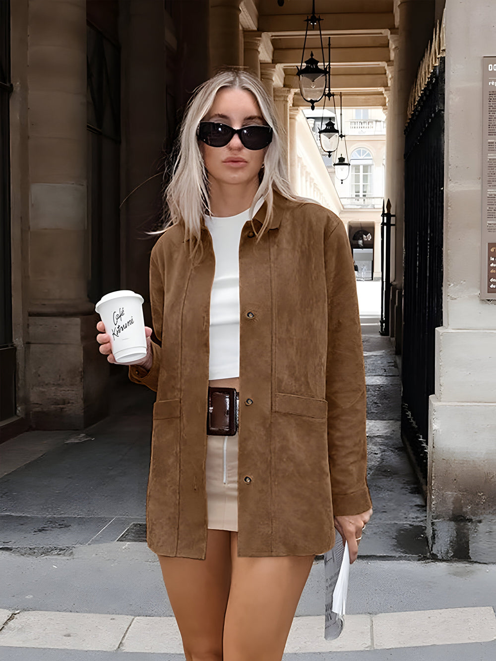Darcey | Women's Button-Front Oversized Jacket for Cold Weather, image 2
