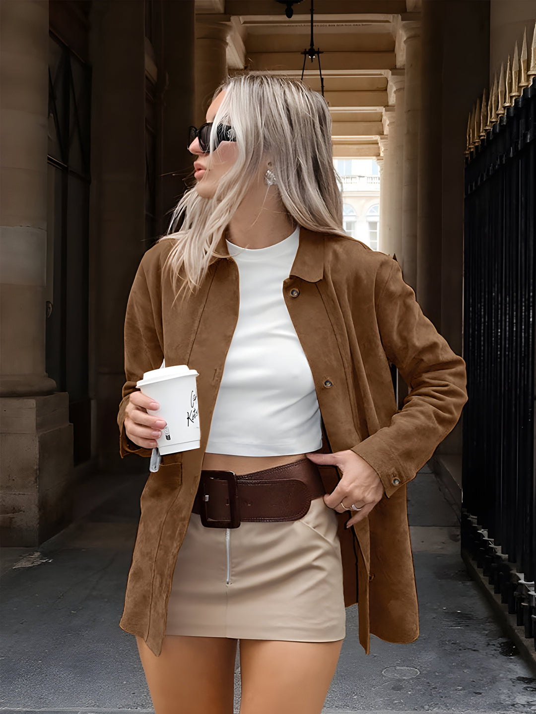 Darcey | Women's Button-Front Oversized Jacket for Cold Weather, image 3