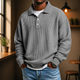 Gavin | Men's Textured Polo Knit Sweater