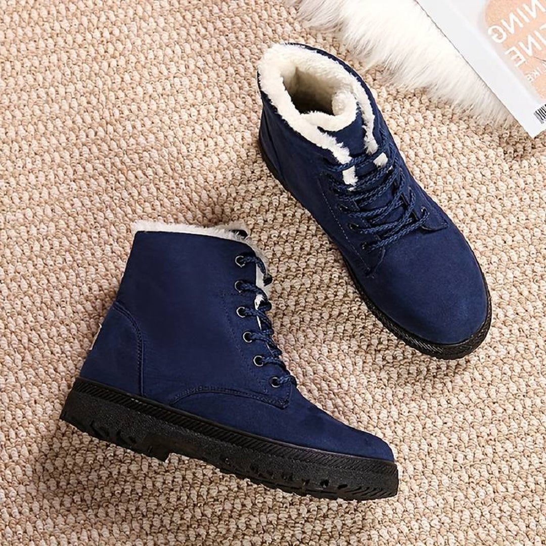 Birgitte | Women's Ankle Boots with Lace-Up and Fur Lining
