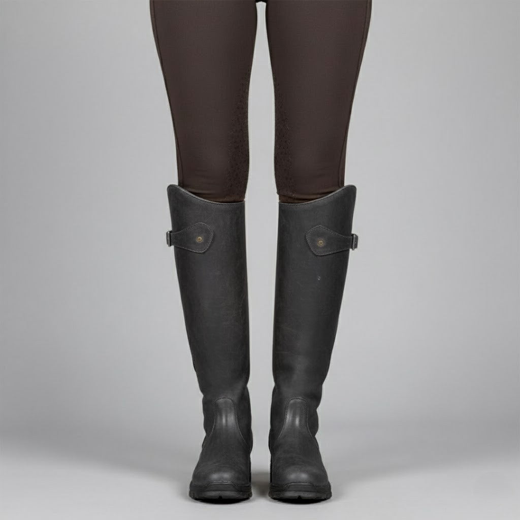 Damen Reitstiefel aus Leder – Stützende, bequeme kniehohe Outdoor-Stiefel