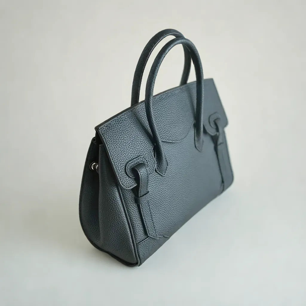 Sidony | Women's Grained Leather Structured Crossbody Bag