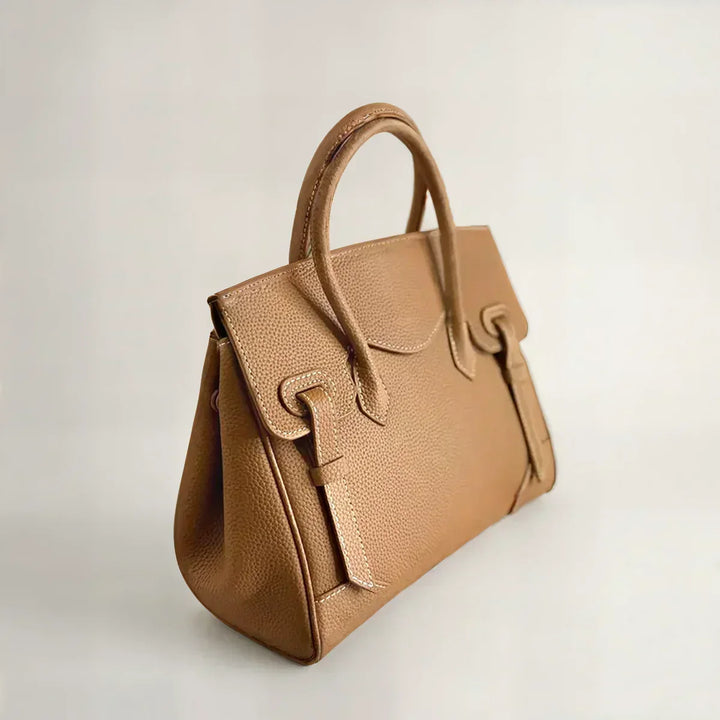 Sidony | Women's Grained Leather Structured Crossbody Bag