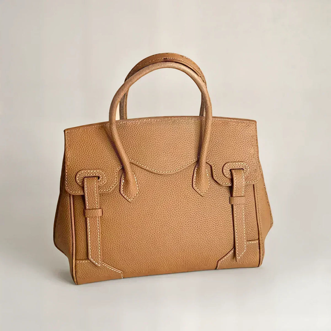 Sidony | Women's Grained Leather Structured Crossbody Bag