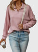 Brunna | Women's Ribbed Knit Half-Zip Sweater