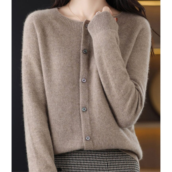 Charlize | Women's Knit Cardigan with Button-Up