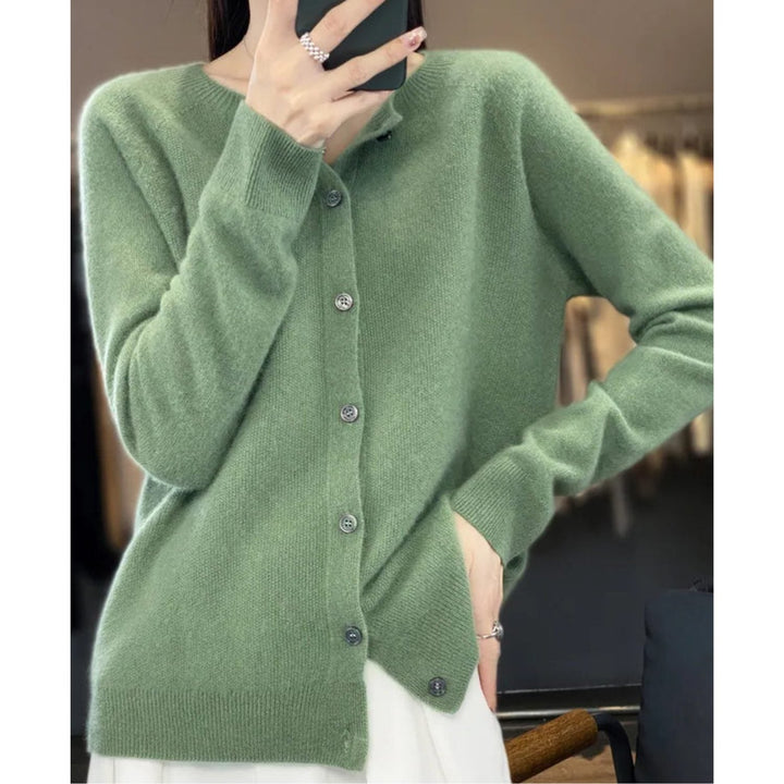 Charlize | Women's Knit Cardigan with Button-Up