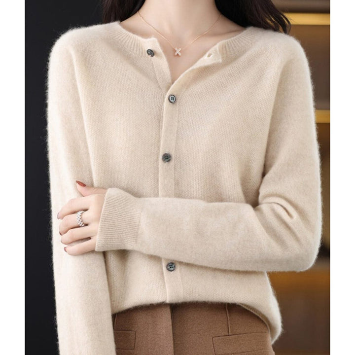 Charlize | Women's Knit Cardigan with Button-Up