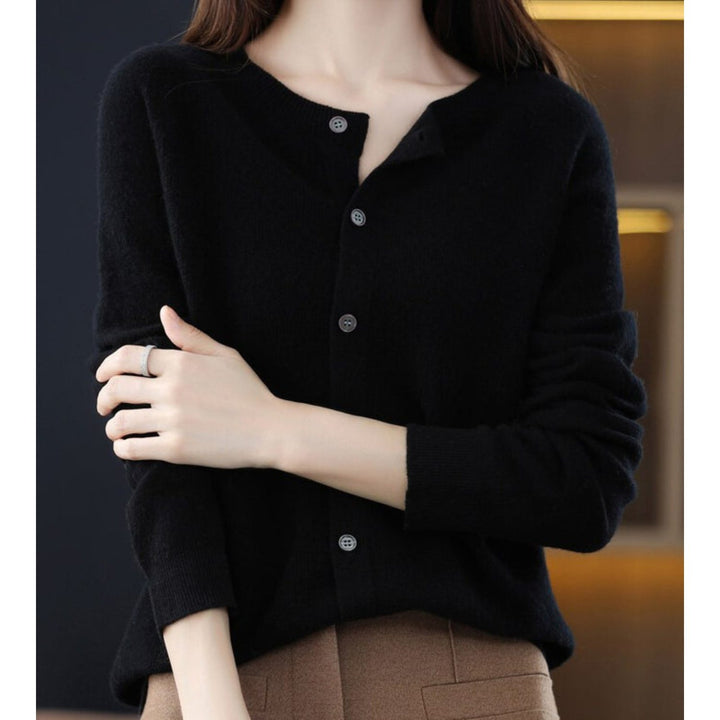 Charlize | Women's Knit Cardigan with Button-Up