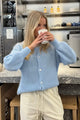 Vigdis | Women's Button-Up Knit Cardigan with Long Sleeves
