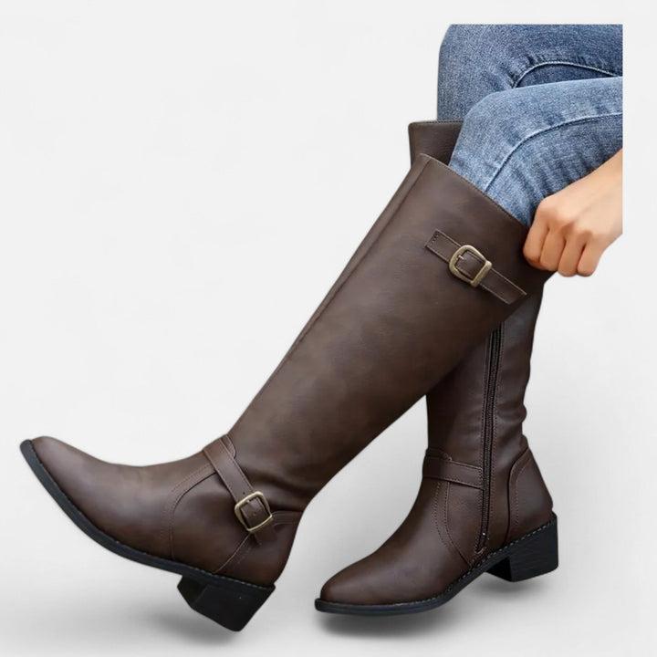 Gabriele | Women's Pointed-Toe Long Boots