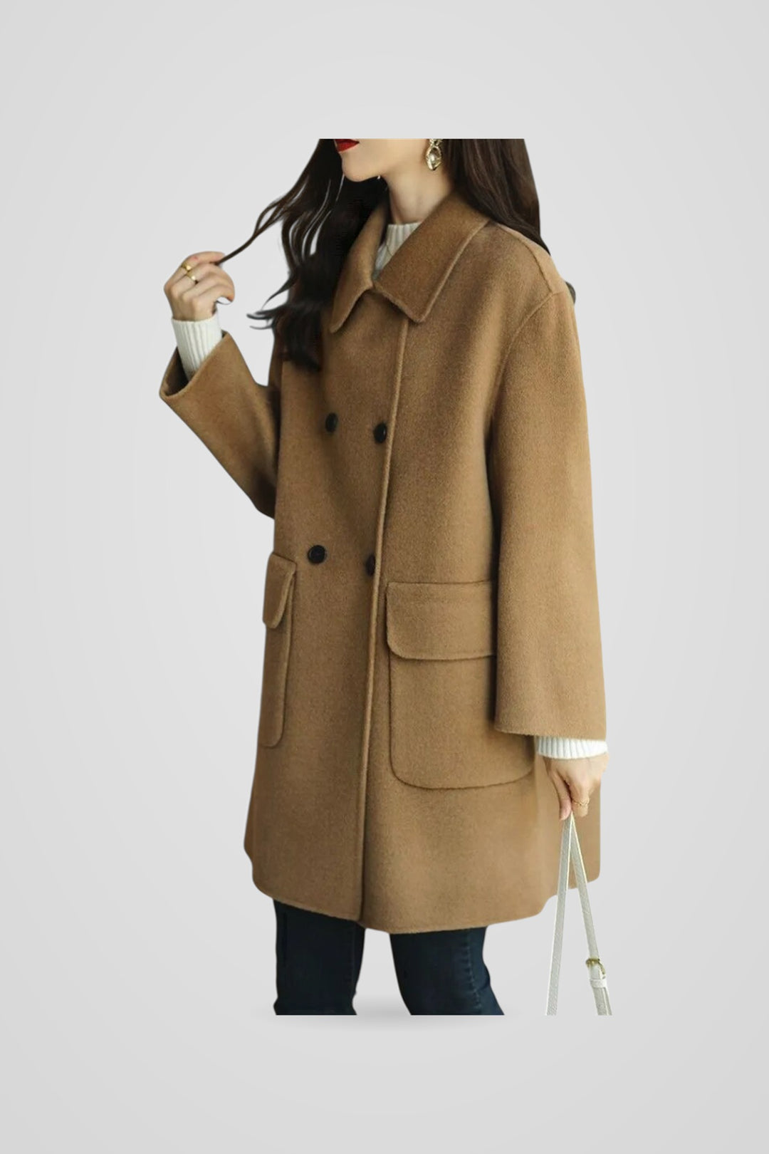 Georgiana | Women's Double-Breasted Oversized Coat for Everyday Wear, image 6