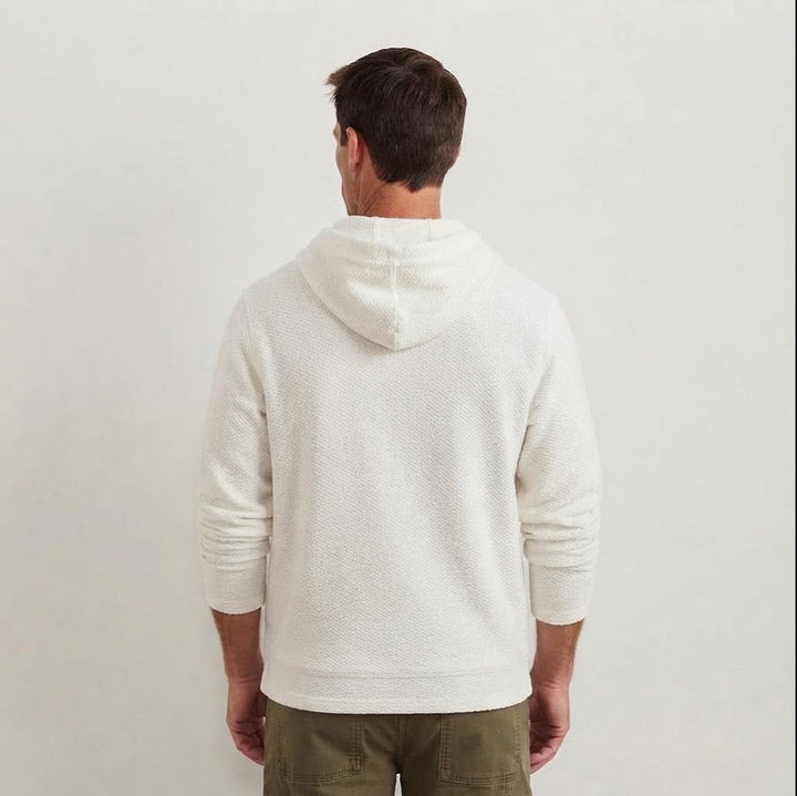 George | Men's Striped Henley Hoodie
