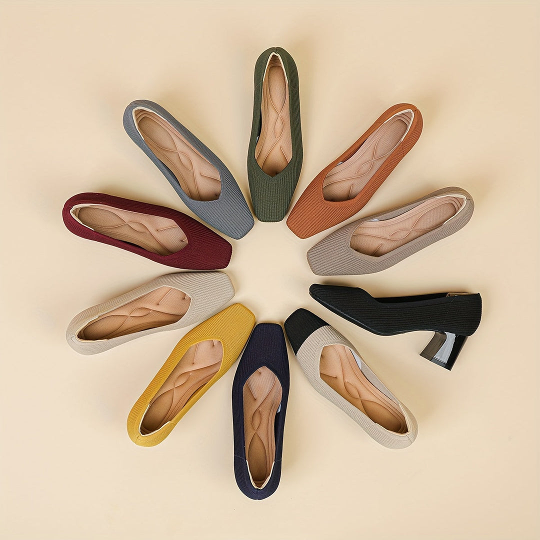 Selina | Women's Orthopedic-Style Pumps with Low Block Heel for Office Wear